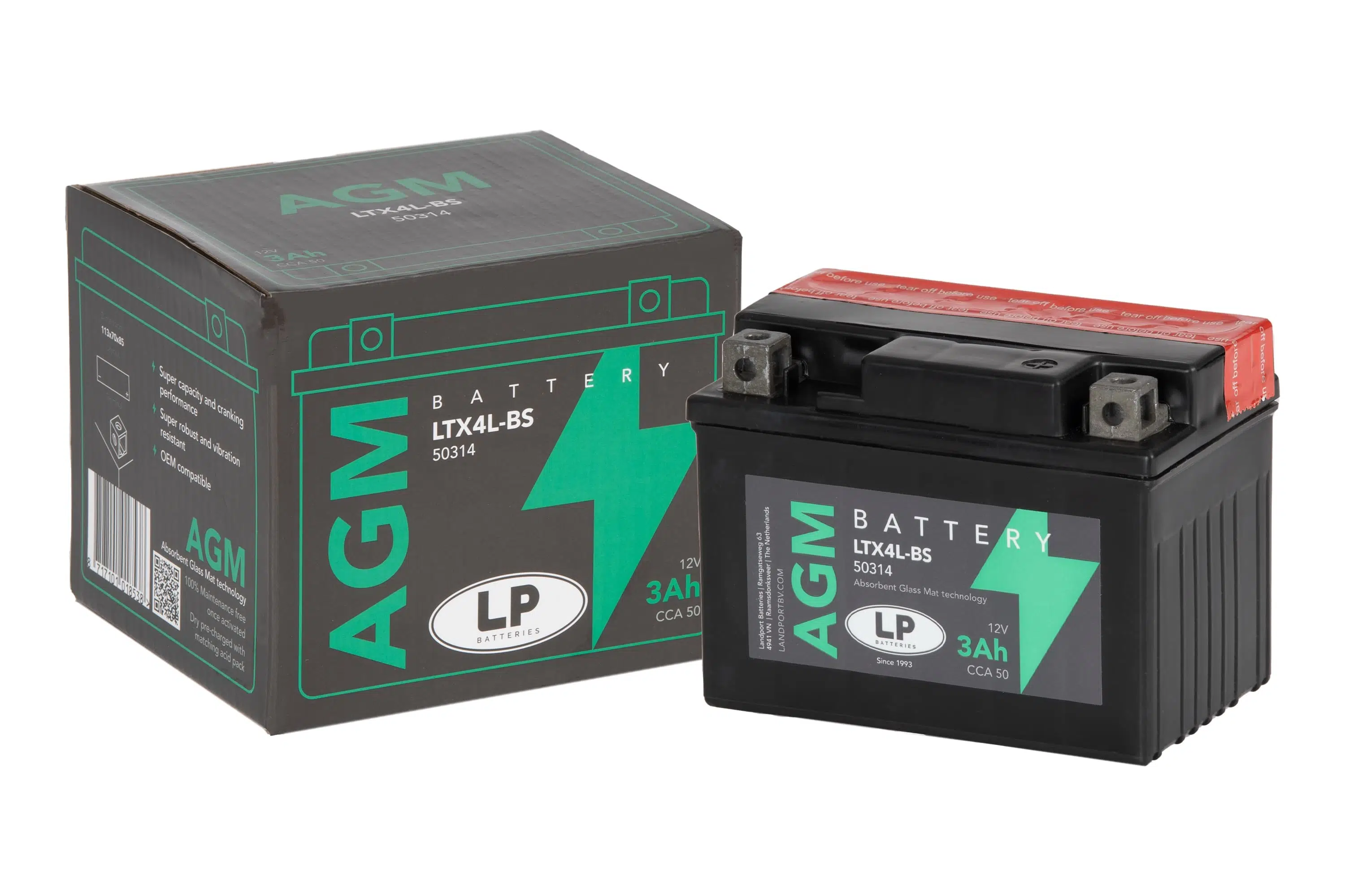 AGM AKÜ LTX4L-BS 3 A KG: 1,32 L:113 W:70 H:85 CCA: 40 YAMAHA XSR 125cc 2021-2024