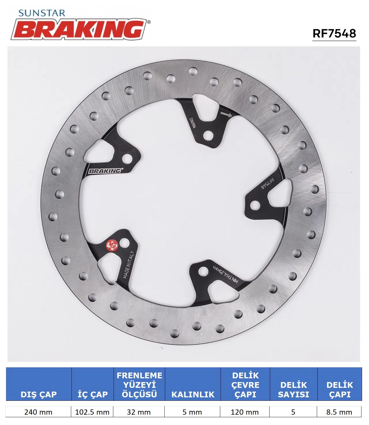 APRILIA CAPONORD 1200 PIAGGIO BEVERLY 300 YUVARLAK ARKA FREN DİSKİ 300cc ARKA 2011-2015