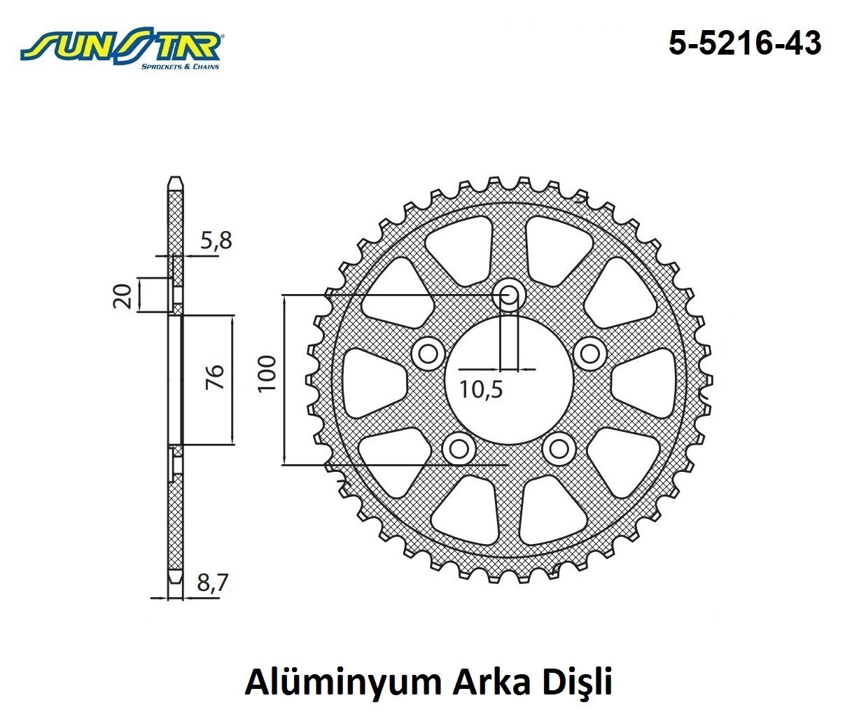 ARKA DİŞLİ ALÜMİNYUM YAMAHA YZF R1 1000cc MARCHESINIOZMARVIC WHEELS 1998-2014