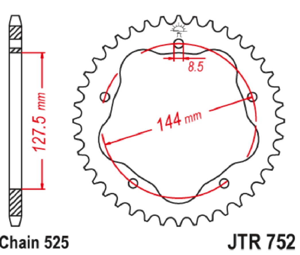 ARKA DİŞLİ DUCATI MONSTER ABS 1100cc 2010-2011