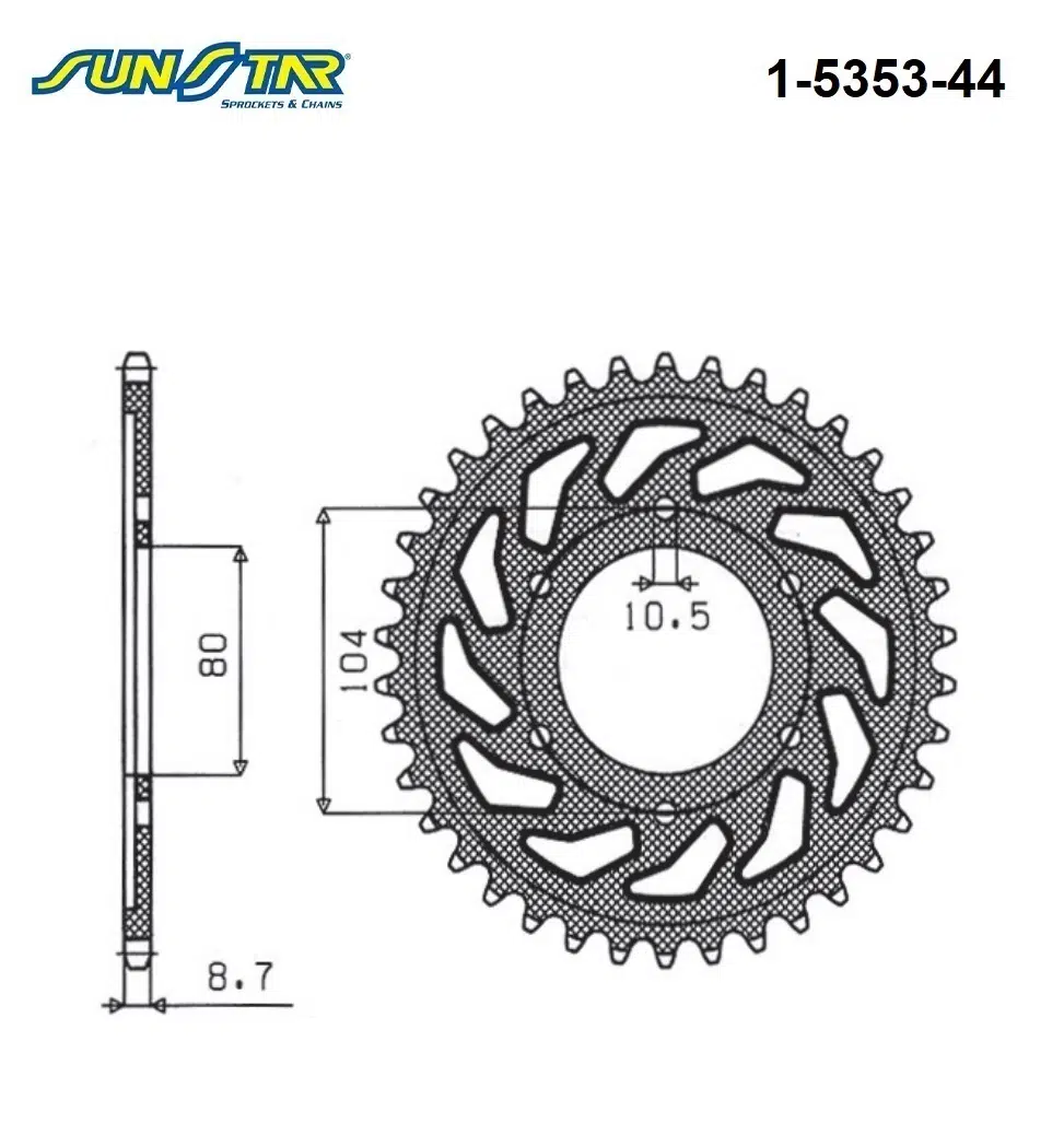 ARKA DİŞLİ KAWASAKI ZX-9R NINJA 900cc 1994-2003
