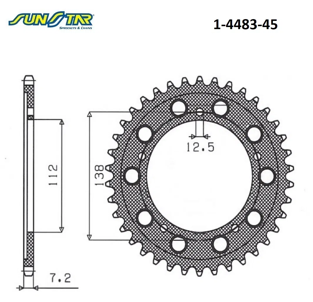 ARKA DİŞLİ YAMAHA NIKEN GT 900cc DİŞLİ SAYISI : -2 2018-2020