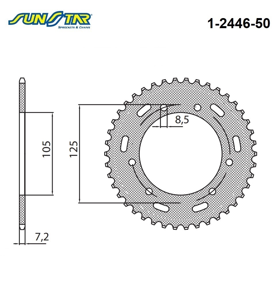ARKA DİŞLİ YAMAHA XT X 125cc DİŞLİ SAYISI : +2 2005-2011