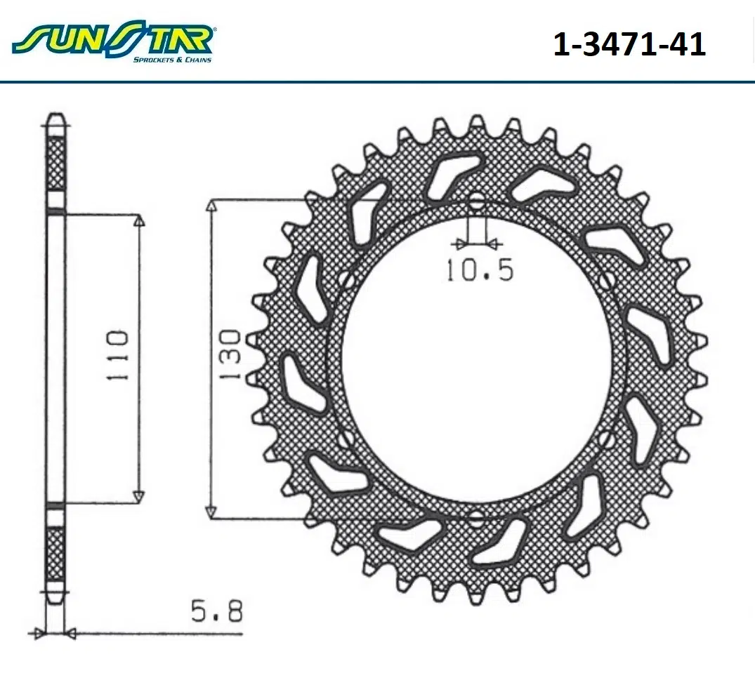ARKA DİŞLİ YAMAHA YZF R25 250cc DİŞLİ SAYISI : -2 2015-2024