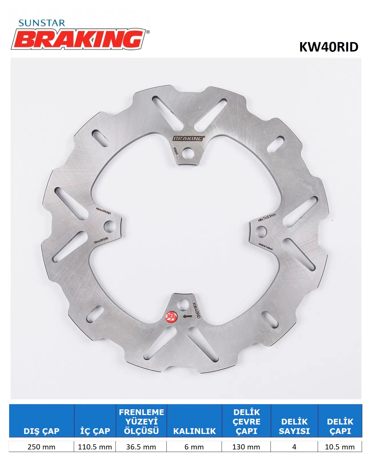 DALGALI ARKA FREN DİSKİ KAWASAKI ZZR BREMBO CALIPER 1400cc ARKA 2016-2021