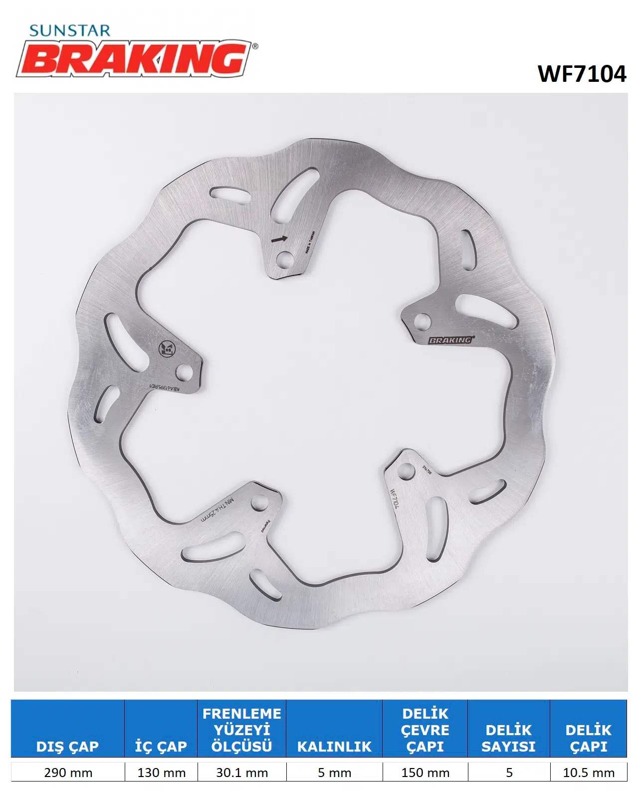 DALGALI ÖN FREN DİSKİ KAWASAKI Z300cc ÖN 2015-2018