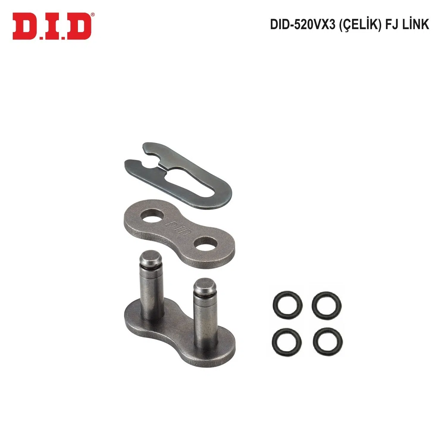 DID-520VX3 ÇELİK F J BİRLEŞTİRİCİ BAKLA YAMAHA YZF R25 250cc 2015-2024