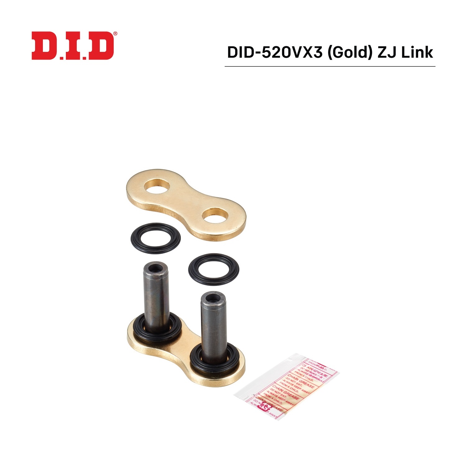 DID-520VX3 GOLD Z J BİRLEŞTİRİCİ BAKLA YAMAHA YZF R25 250cc 2015-2024