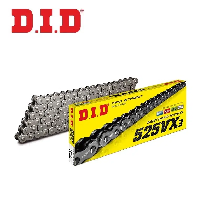DID 525VX3 ÇELİK X-RİNG ZİNCİR-104 BAKLA / TRIUMPH / THRUXTON / 865cc / DID X-RING (VX3) ÇELİK ZİNCİR / 2004-2005-2006-2007-2008-2009-2010-2011-2012-2013-2014-2015