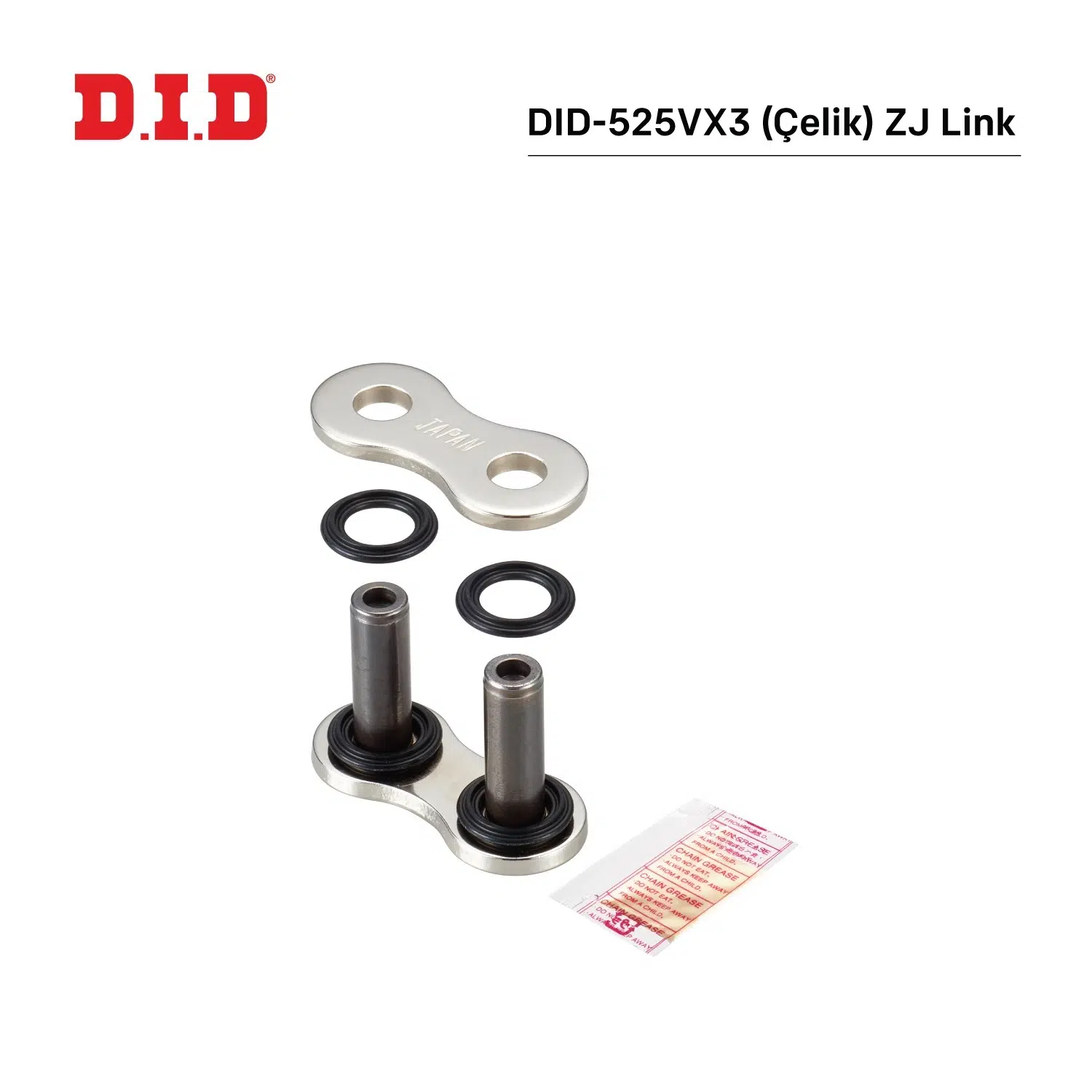 DID-525VX3 ÇELİK Z J BİRLEŞTİRİCİ BAKLA YAMAHA YZF R7 700cc 2022-2024