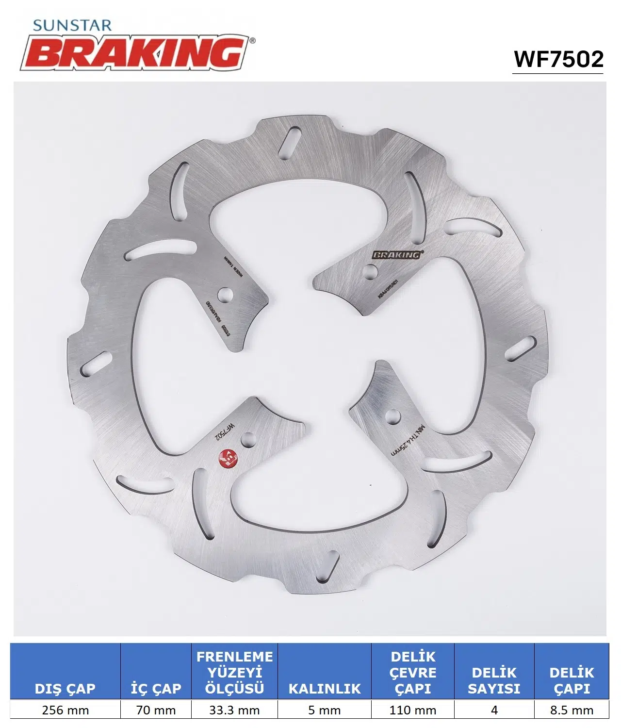 HONDA DALGALI ARKA FREN DİSKİ HONDA CROSSRUNNER 800cc ARKA 2011-2020