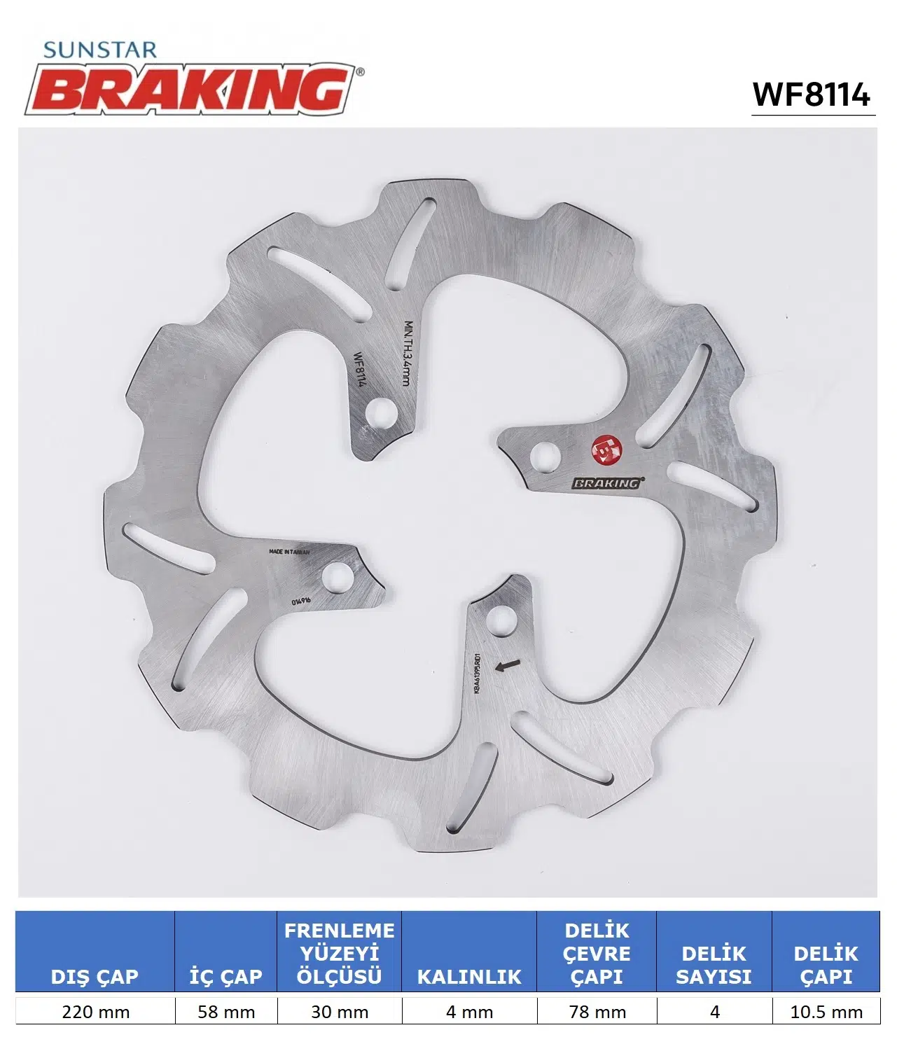 HONDA MSX 125 DALGALI ÖN FREN DİSKİ 2013-2022