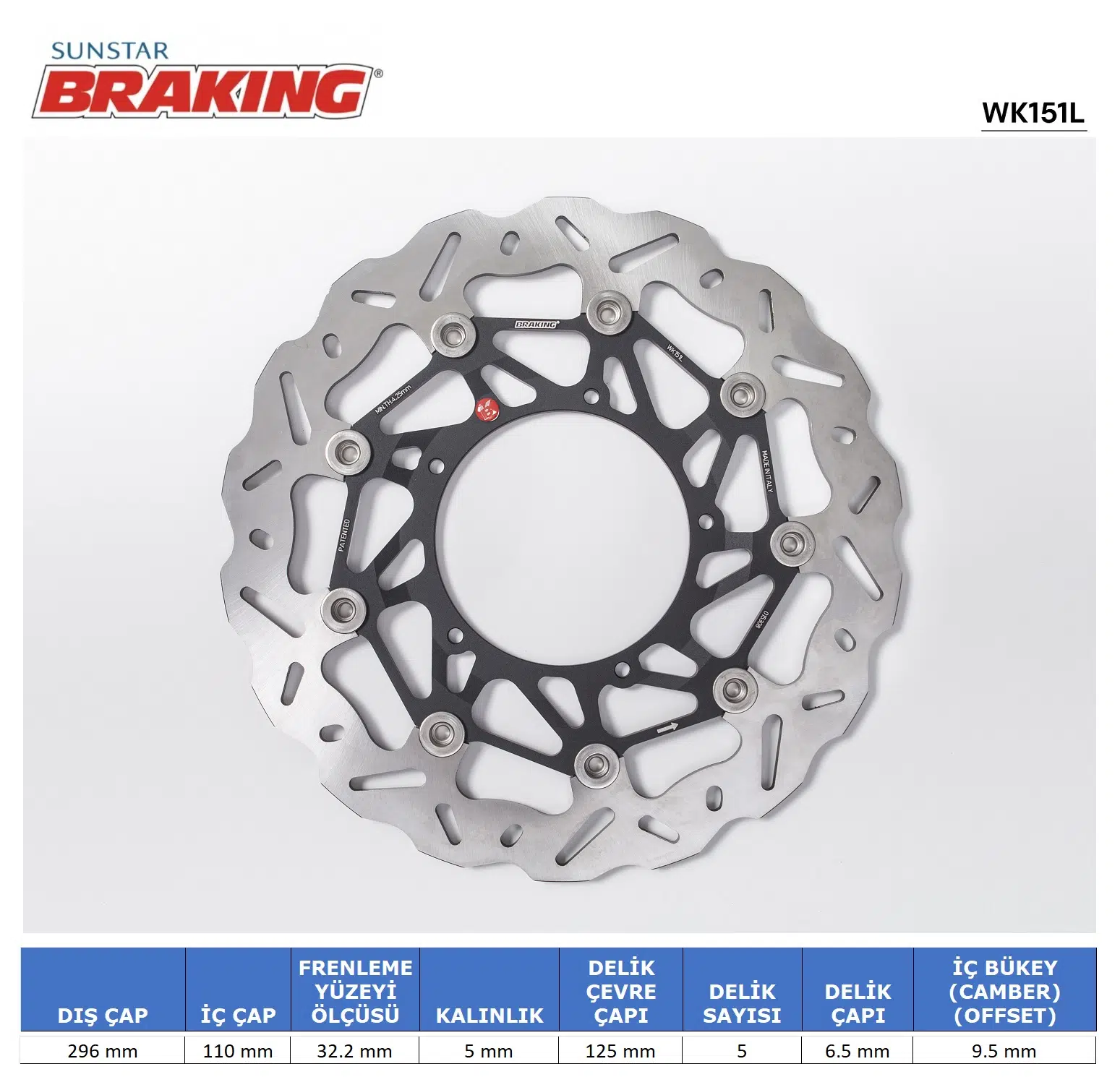 HONDA X-ADV 750 DALGALI ÖN PERFORMANS FREN DİSKİ ÖN SOL 2017-2025