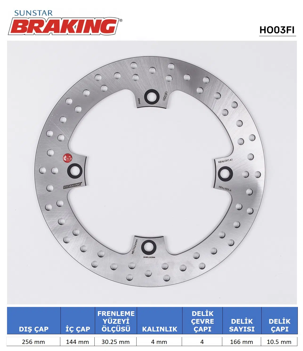 HONDA XLV 600-650-700 NX XRL YUVARLAK ÖN FREN DİSKİ ÖN İKİ TAKIM KULLANIR 2008-2011