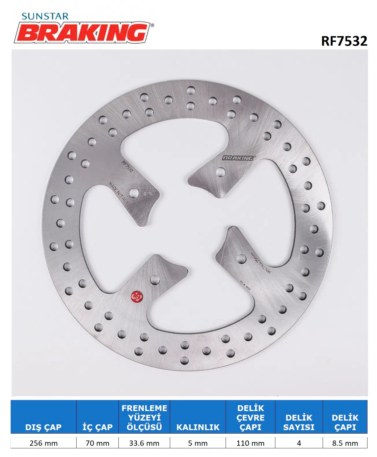 HONDA YUVARLAK ARKA DİSK HONDA CROSSRUNNER 800cc ARKA 2011-2020