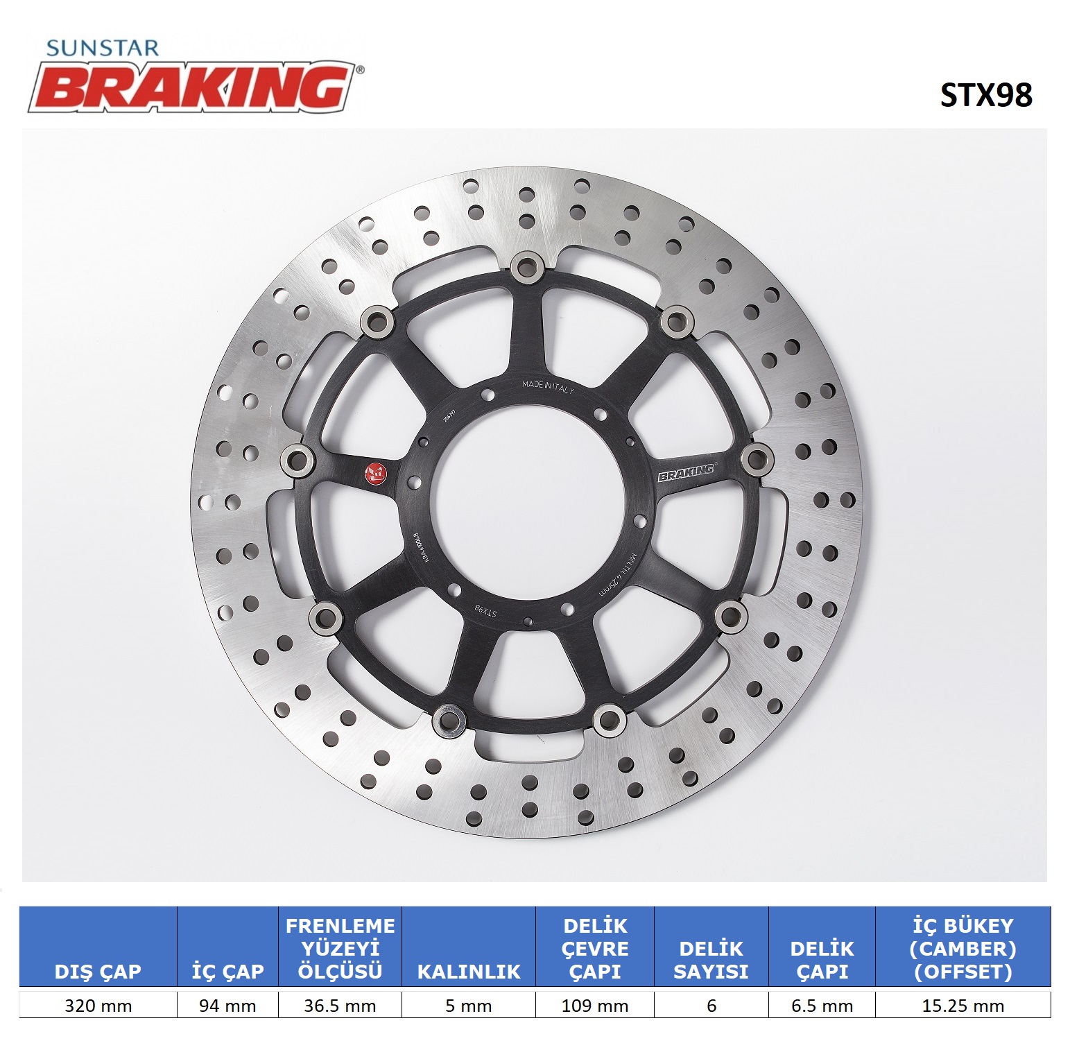 HONDA YUVARLAK ÖN FREN DİSKİ ÖN İKİ TAKIM KULLANIR 2014-2019