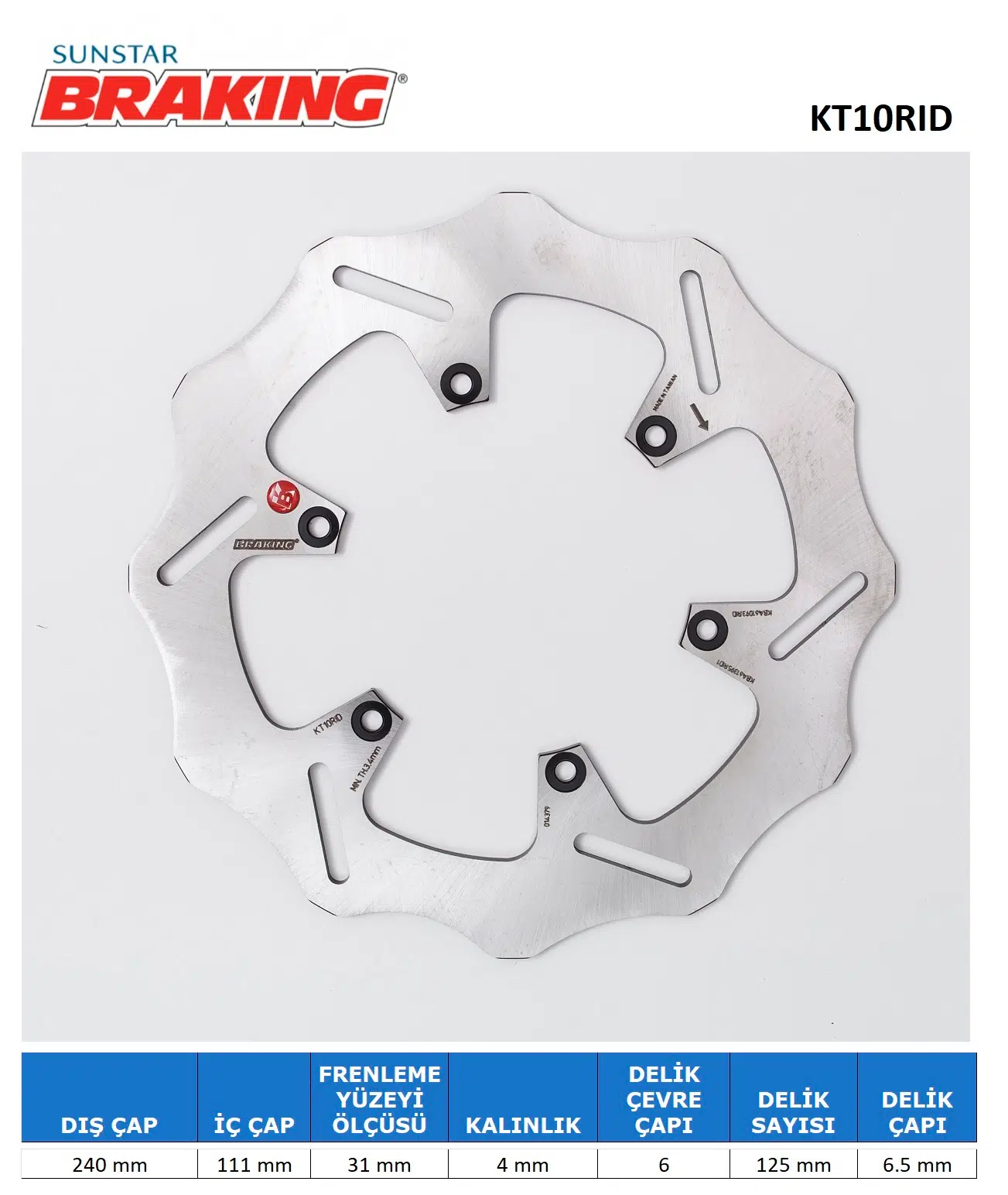 KTM 690-990 BETA DALGALI ARKA FREN DİSKİ KTM ENDURO R 690cc 2008-2021