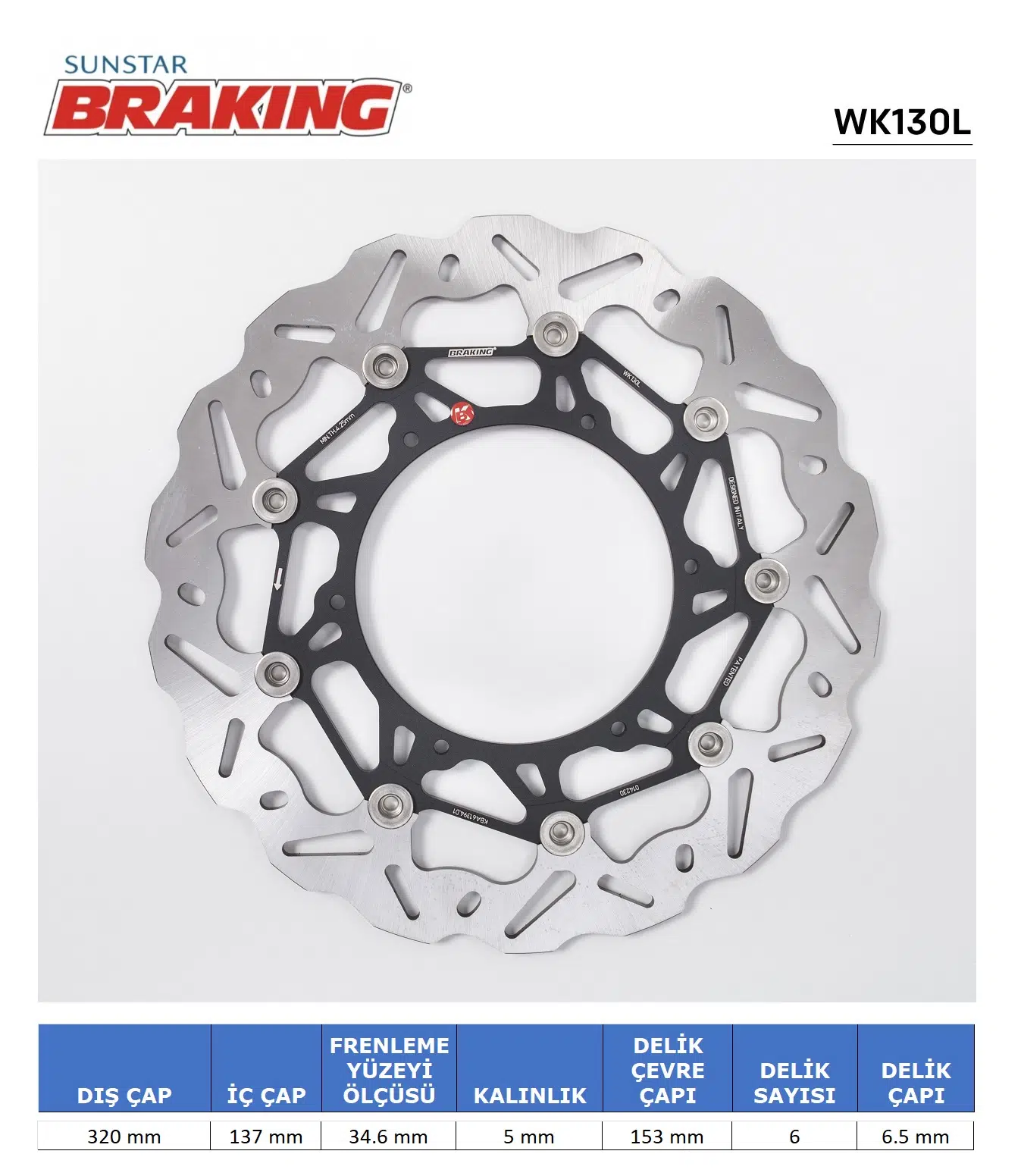 KTM ADVENTURE 790-890-1050-1190-1290 DALGALI ÖN PERFORMANS FREN DİSKİ ÖN SOL 2015-2024