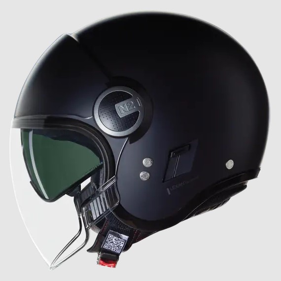 NOLAN N21 VISOR 06 CLASSICO 302 CAMLI YARIM KASK MAT SİYAH