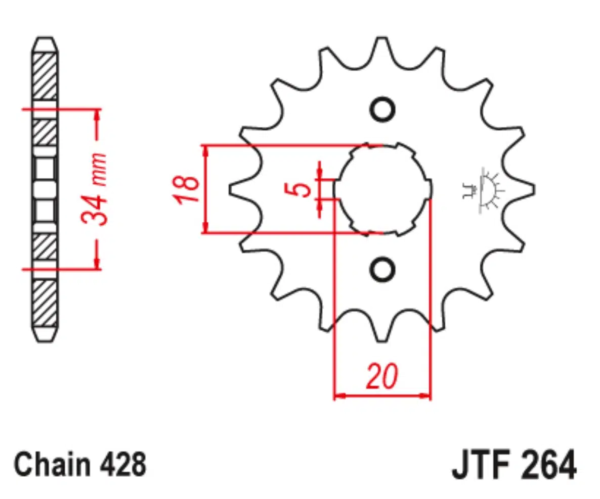 ÖN DİŞLİ HONDA CBF 150cc 2004-2017