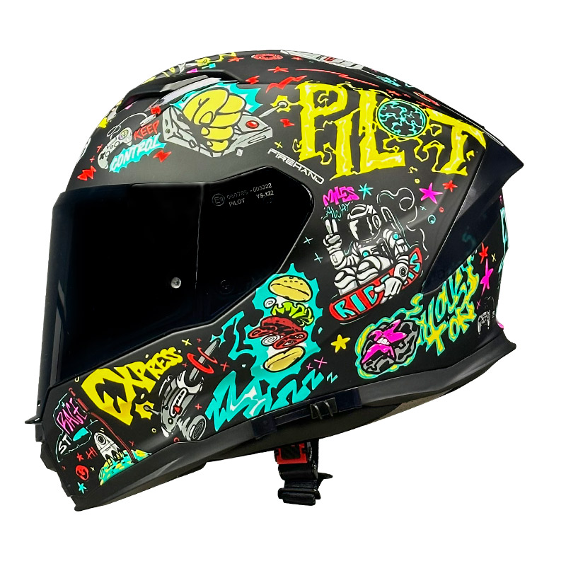 Pilot Alpha SV Future Black Kapalı Motosiklet Kaskı