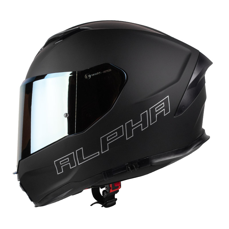 Pilot Alpha SV Mat Siyah Kapalı Motosiklet Kaskı