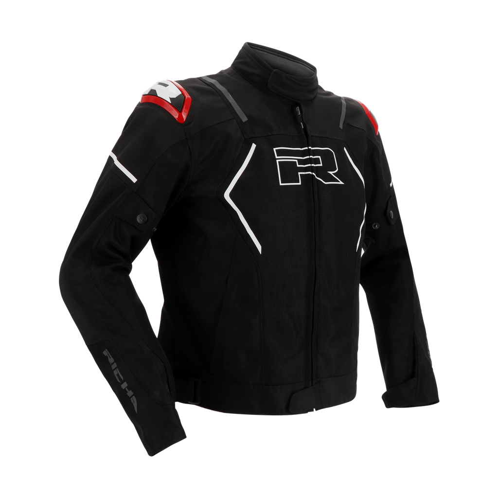 RICHA VENDETTA MESH MOTOSİKLET KORUMALI MONT SİYAH KIRMIZI