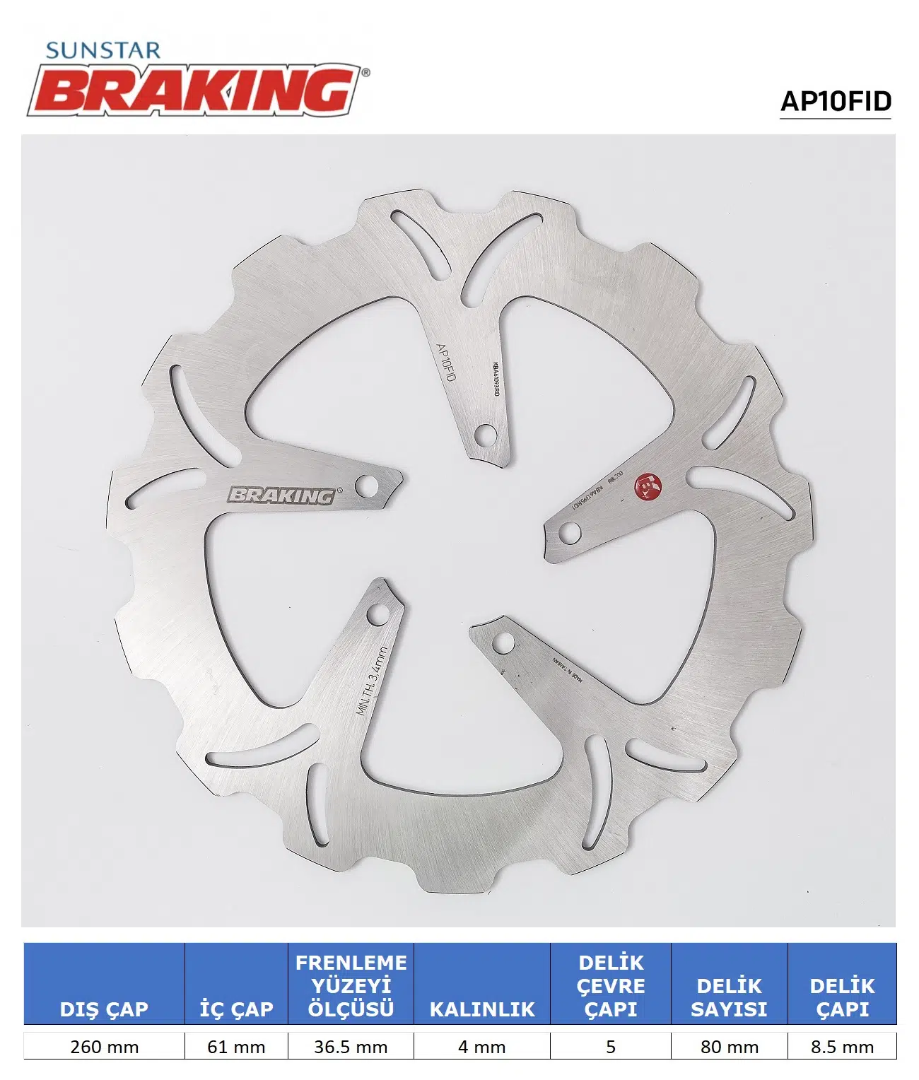 SCARABEO DALGALI ÖN FREN DİSKİ APRILIA SCARABEO IE 200cc 2002-2016