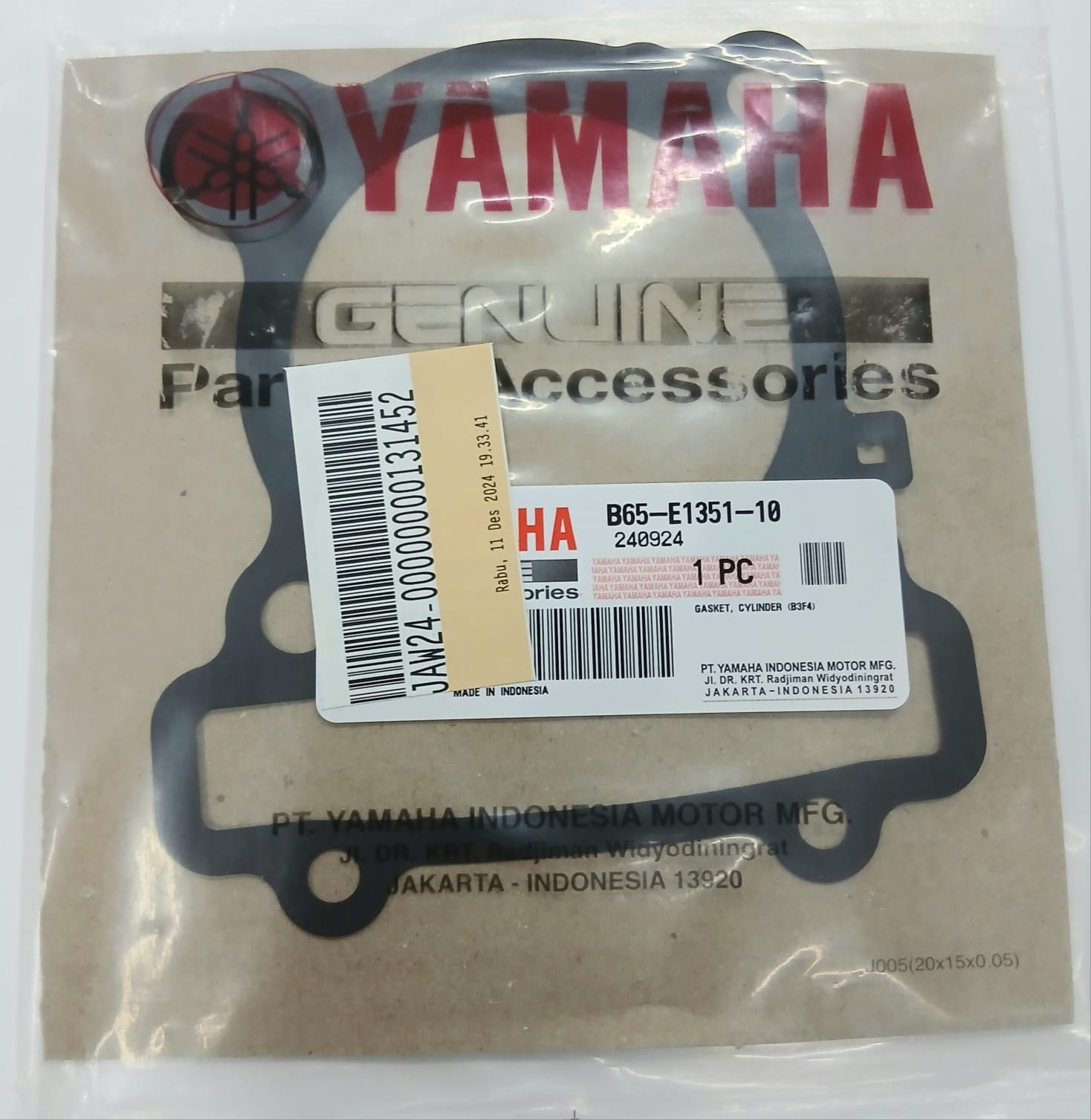 SİLİNDİR ALT CONTA / YAMAHA / N-MAX / 125cc / 2015-2016-2017-2018-2019-2020-2021-2022-2023-2024