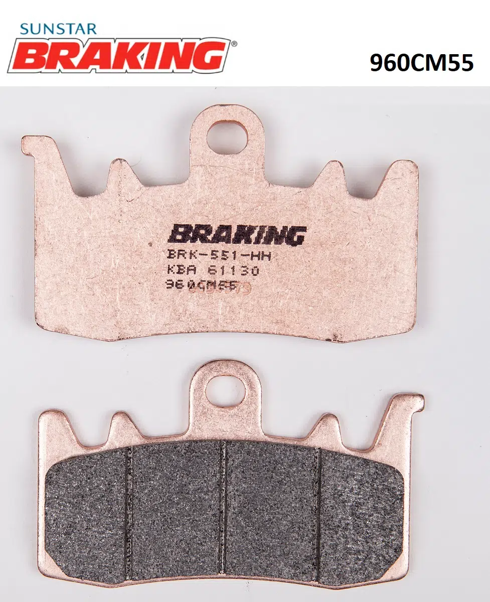 SİNTERLİ ÖN FREN BALATASI TRIUMPH STREET TRIPLE R 765cc ÖN İKİ TAKIM KULLANIR 2017-2020