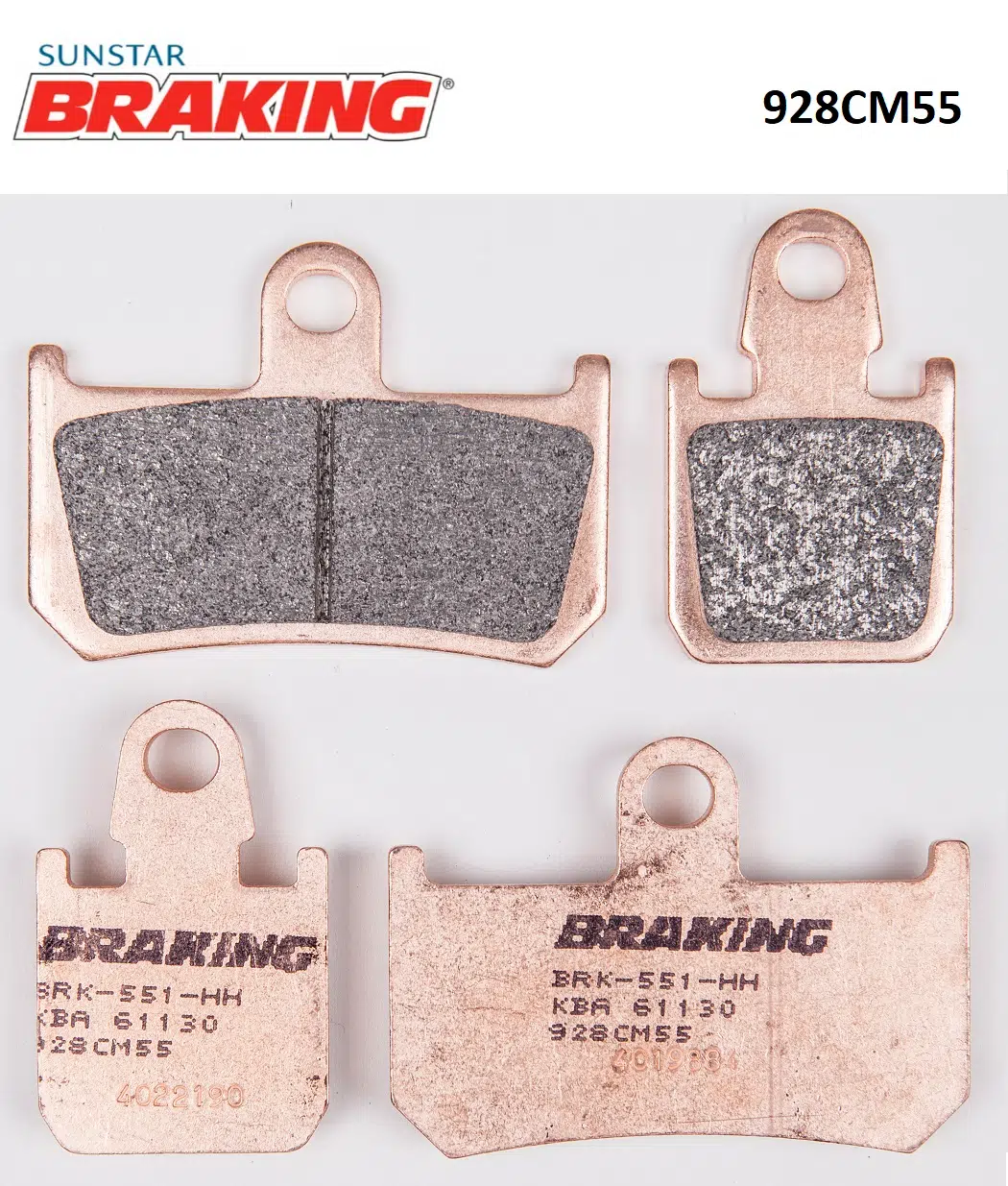 SİNTERLİ ÖN FREN BALATASI YAMAHA V MAX 1700cc ÖN İKİ TAKIM KULLANIR 2009-2016