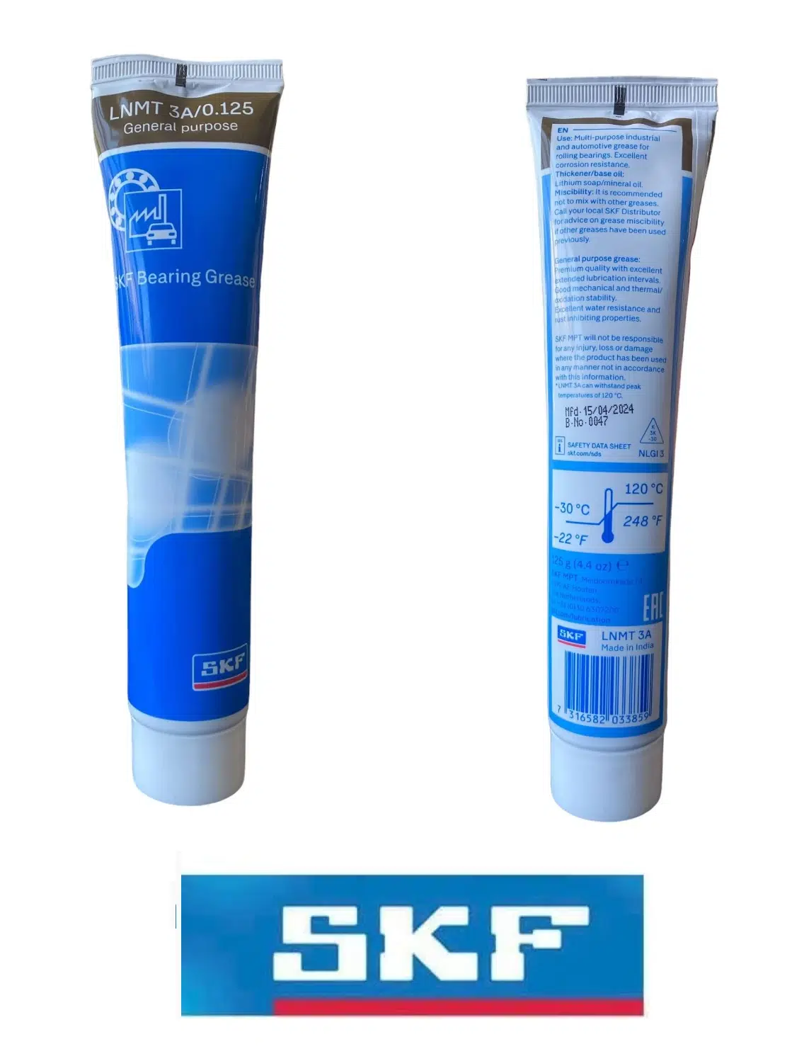 SKF RULMAN GRESİ 125 GR- TÜP GRES UNIVERSAL cc