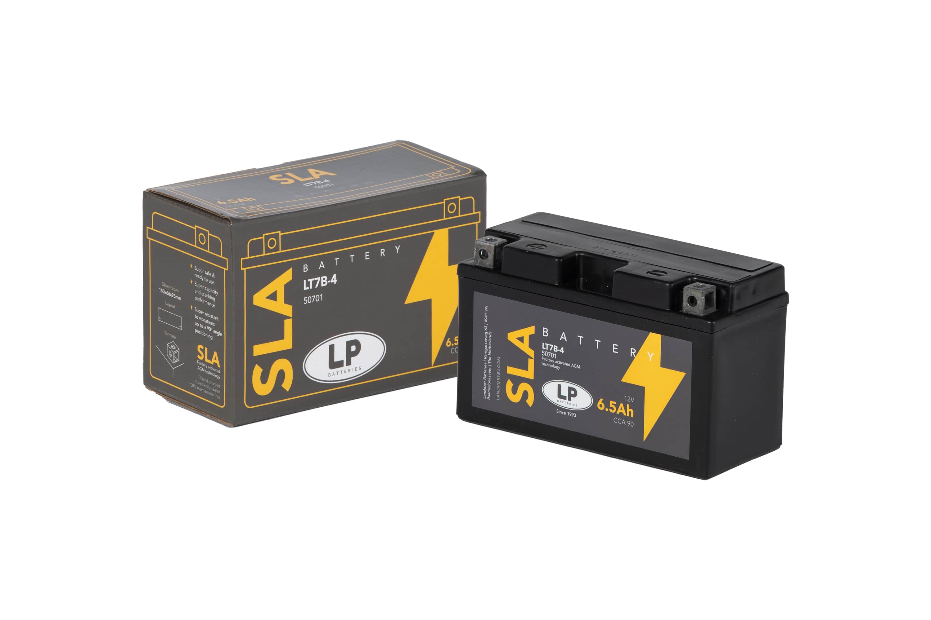 SLA AKÜ MB LT7B-4 6,5 A KG: 2,37 L:150 W:66 H:93 CCA: 90 YAMAHA XENTER 150cc 2012-2017