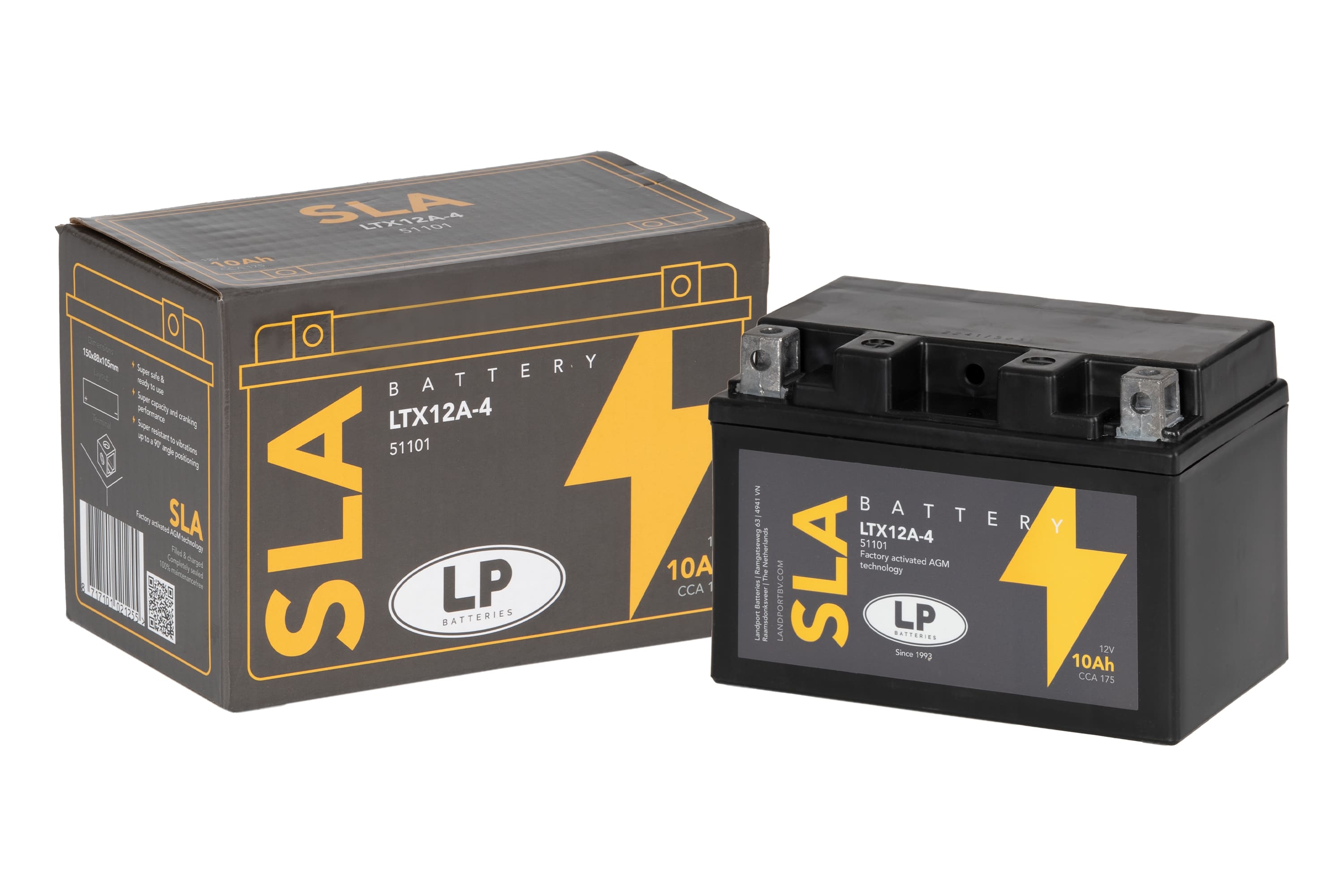 SLA AKÜ MB LTX12A-4 10 A KG: 3,29 L:150 W:88 H:105 CCA: 175 SYM WOLF 250cc 2013-2015