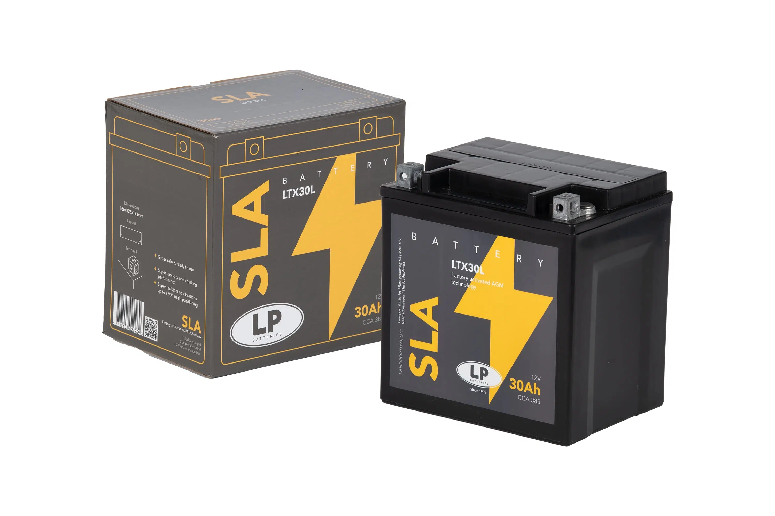 SLA AKÜ MB LTX30L 30 A KG: 9,38 L:166 W:126 H:173 CCA: 385 POLARIS SPORTSMAN 800cc 2005-2012