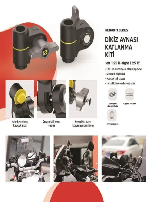 SMNU DİKİZ AYNASI KATLANMA KİTİ RR