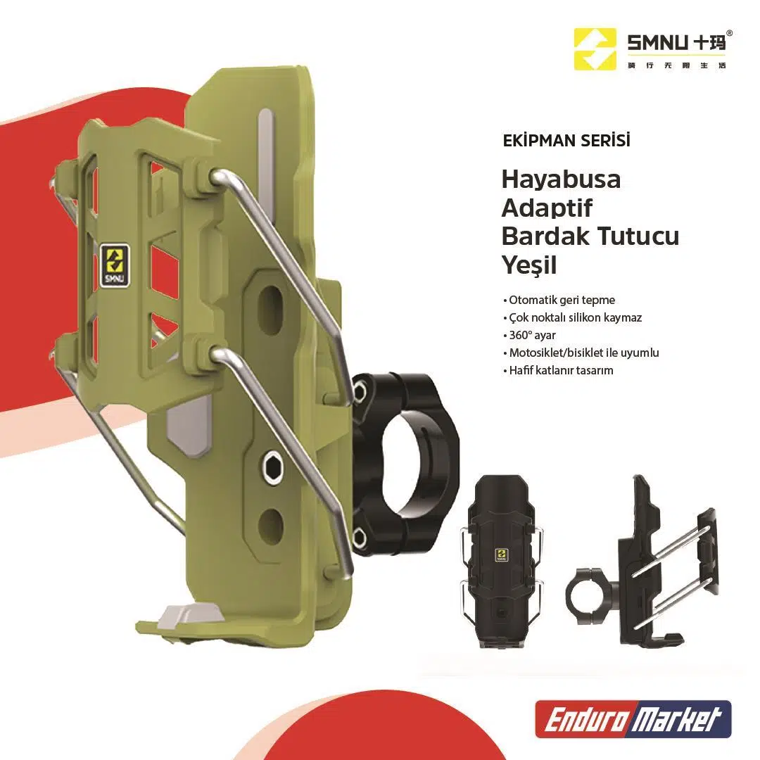 SMNU HAYABUSA ADAPTİF BARDAK TUTUCU YEŞİL