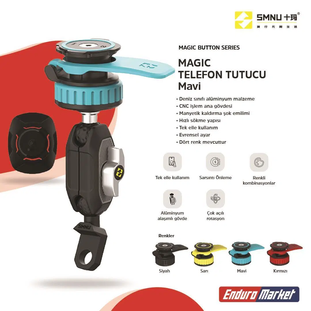 SMNU MAGIC TELEFON TUTUCU MAVİ