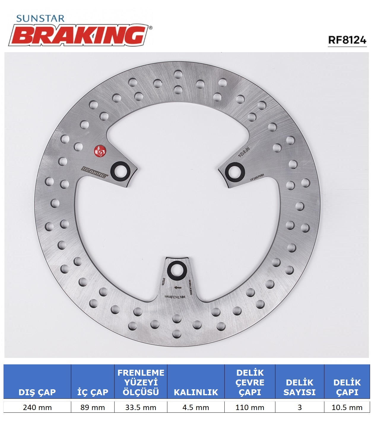 SUZUKI BURGMAN 200 YUVARLAK ÖN VE ARKA FREN DİSKİ 2007-2013