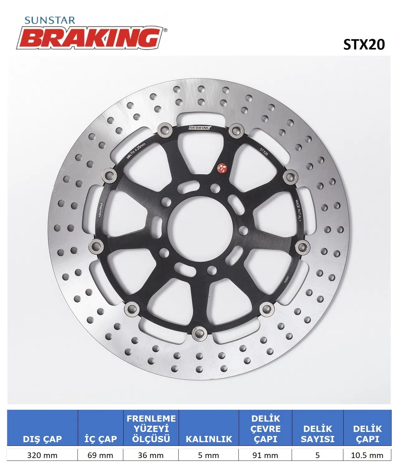 SUZUKI YUVARLAK ÖN FREN DİSKİ SUZUKI TL S 1000cc ÖN İKİ TAKIM KULLANIR 1997-2001