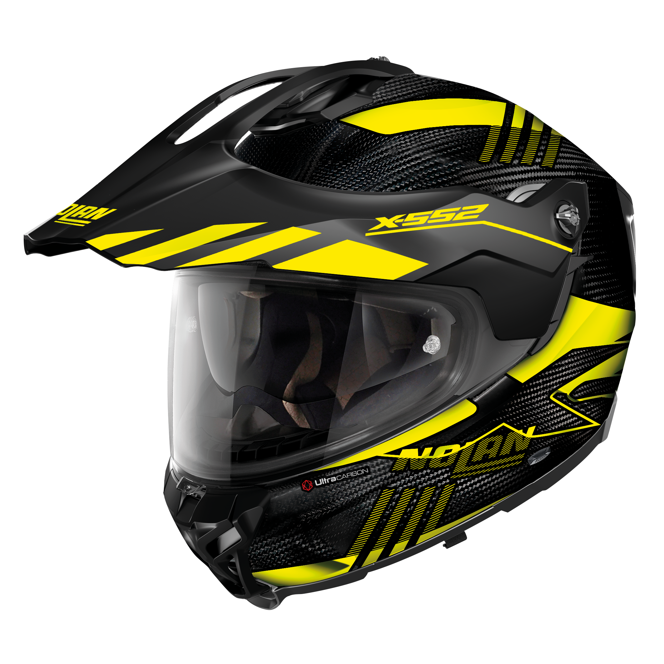 X-552 ULTRA WINGSUIT 026 KAPALI SİPERLİKLİ KARBON MOTOSİKLET KASKI