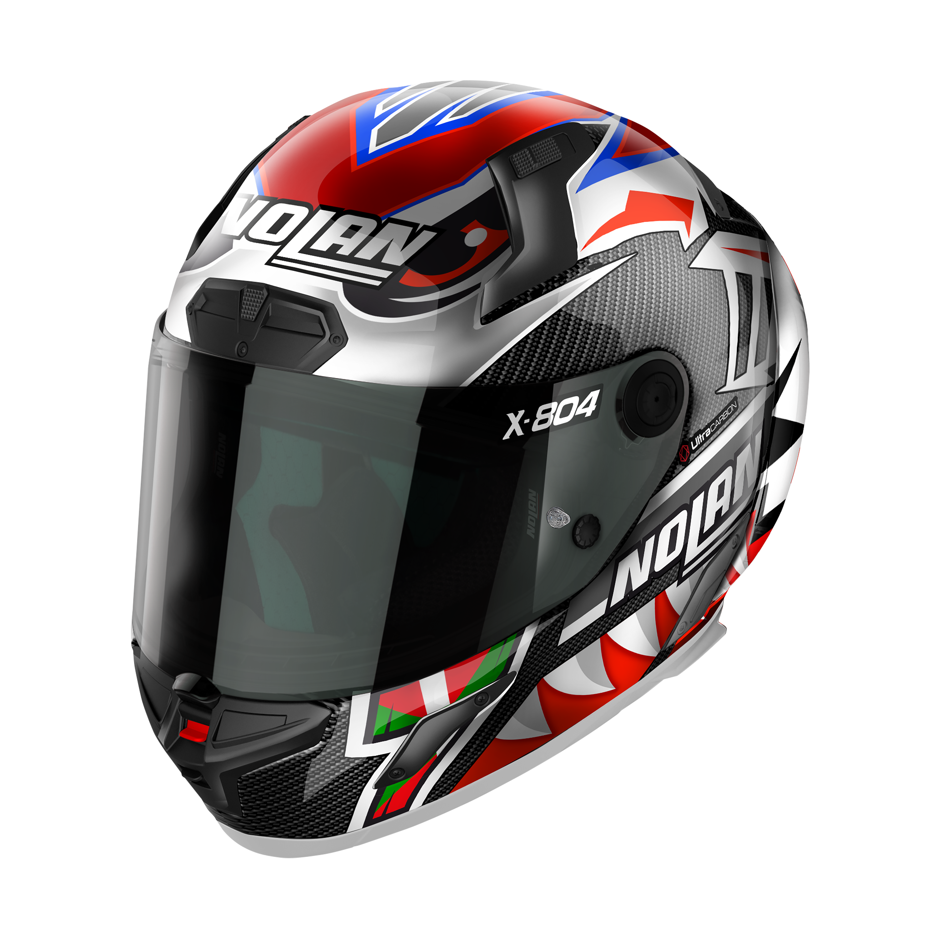 X-804 RS LECUONA 028 KAPALI KARBON MOTOSİKLET KASKI