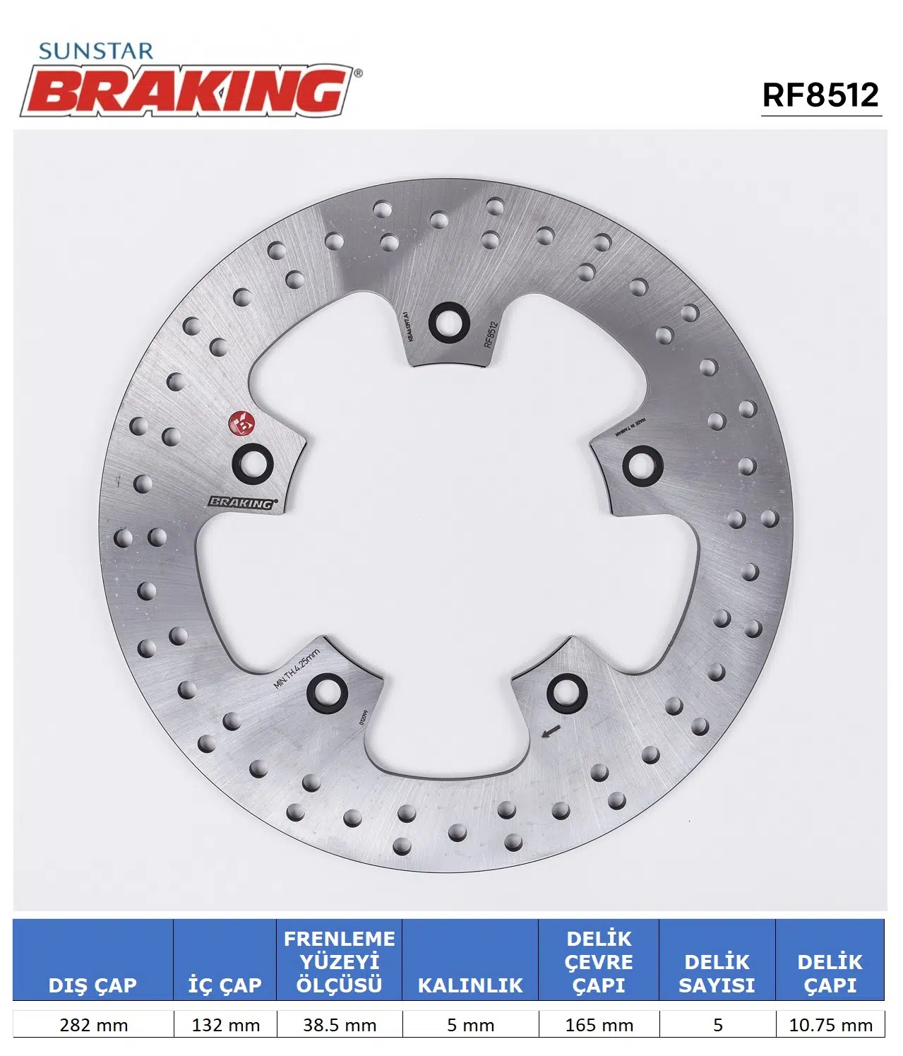 YAMAHA T-MAX 530-560 YUVARLAK ARKA FREN DİSKİ ARKA 2020-2023