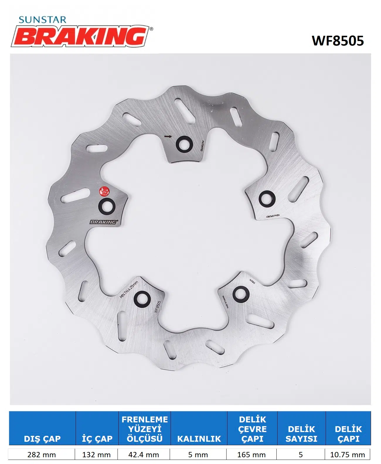 YAMAHA T-MAX DALGALI ARKA FREN DİSKİ ARKA 2020-2023