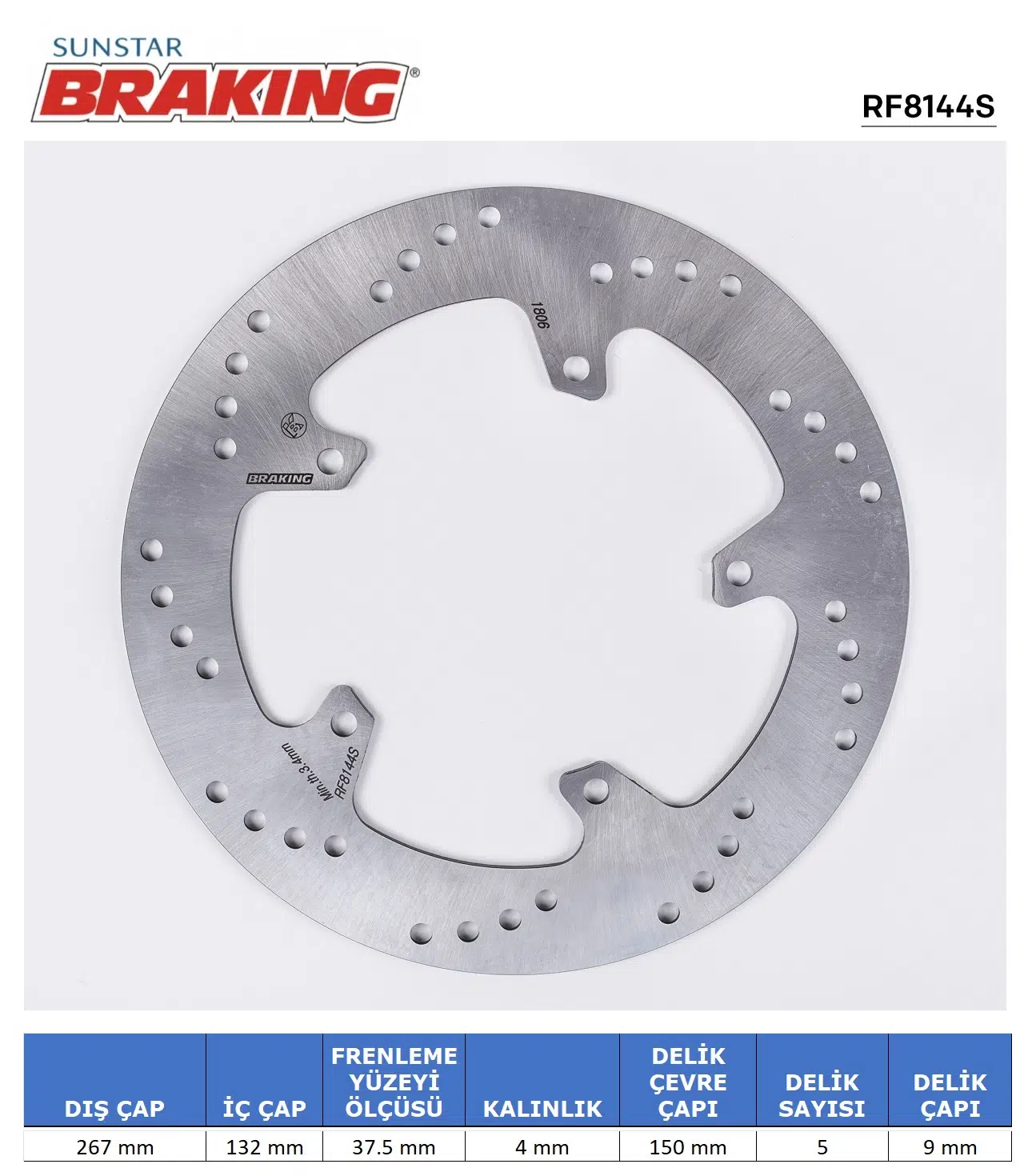 YAMAHA X-MAX 125-250-400 MAJESTY 400 T-MAX 500-530 YUVARLAK ÖN FREN DİSKİ ÖN 2016-2020