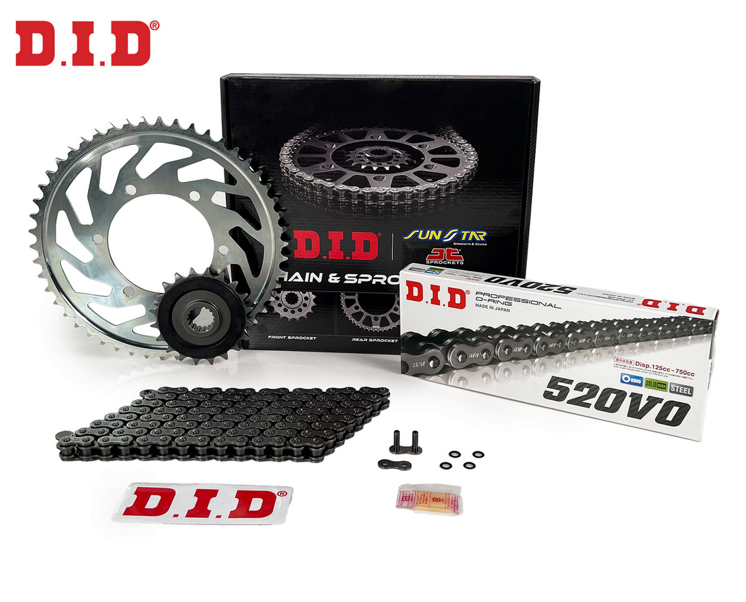 ZİNCİR DİŞLİ SETİ BMW F GS DAKAR 650cc ZİNCİR: DID-520 ORING-112 ÖN DİŞLİ: JT 16T ARKA DİŞLİ: SUNSTAR 47T 1999-2007