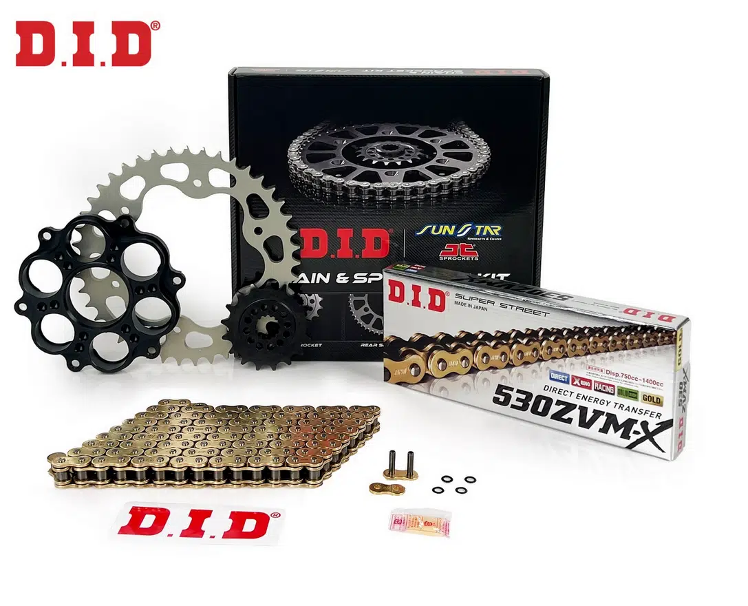 Zincir Dişli Seti Ducatı Multıstrada 1260cc Zincir: Dıd-530zvm-x Gold-114 Ön: Sunstar 15t Arka: Jt 40t 2018-2021 