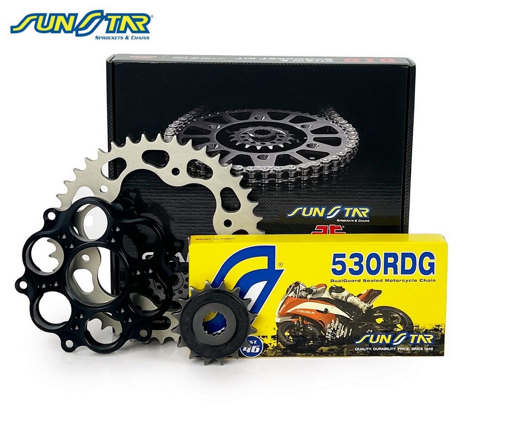 Zincir Dişli Seti Ducatı Multıstrada Pıkes Peak 1260cc Zincir: Sunstar 530rdg Çelik-114 Ön-Arka: Jt 15t-40t 2018-2022 