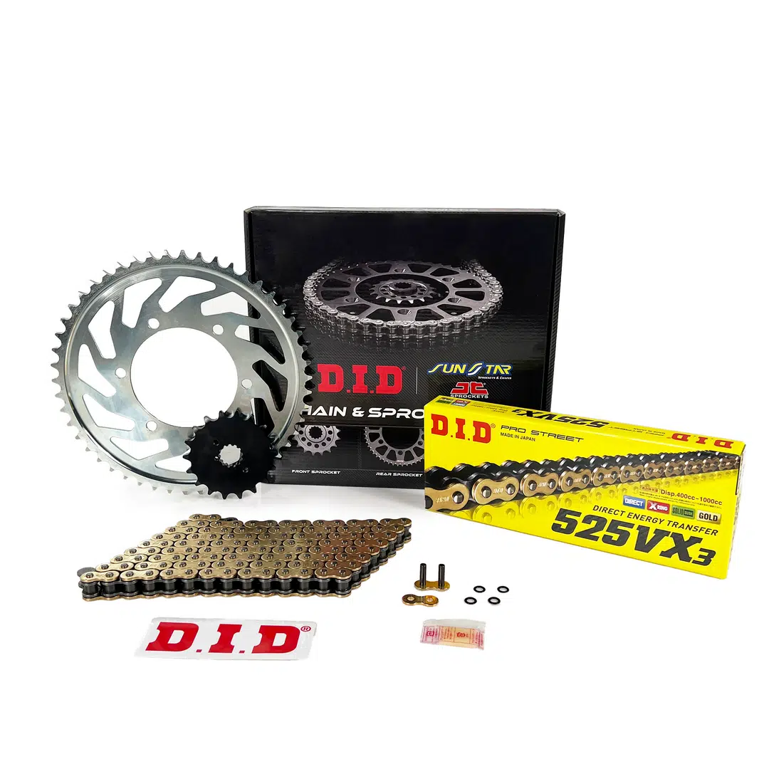 Zincir Dişli Seti Ducatı Panıgale 1199cc Zincir: Dıd-525vx3 Gold-104 Ön : Jt 15t Arka: Sunstar 39t 2012-2015 