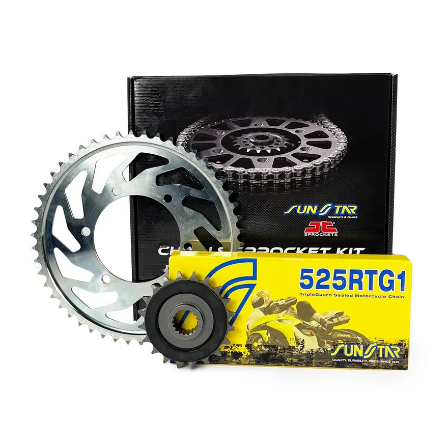 Zincir Dişli Seti Ducatı Panıgale 1199cc Zincir: Sunstar Ss525rtg1 Gold-104 Ön : Jt 15t Arka: Sunstar 39t 2012-2015 